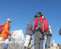 Everest Base Camp Trek - Trekkers Traffic on Trail