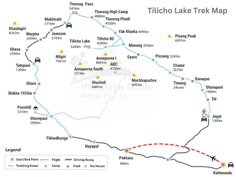 Tilicho_Lake_Trek_Map