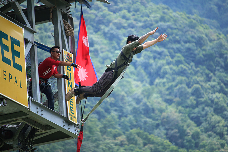 Bungy Jump in Pokhara Nepal