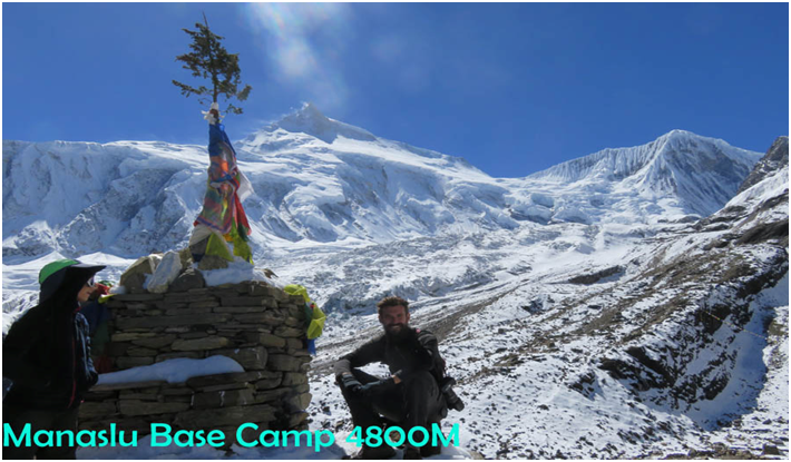 Scenery from Manalu Base Camp 4800M.
