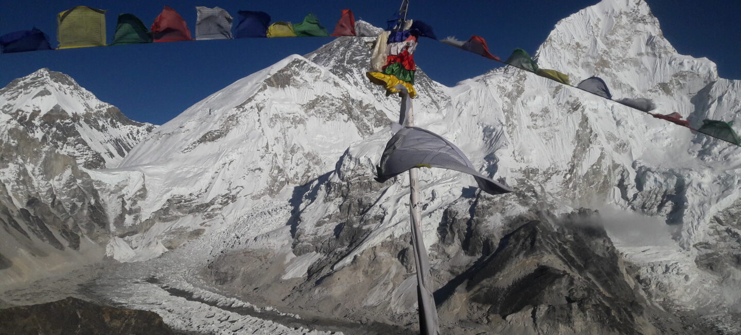 View of Mt.  Everest and Base Camp