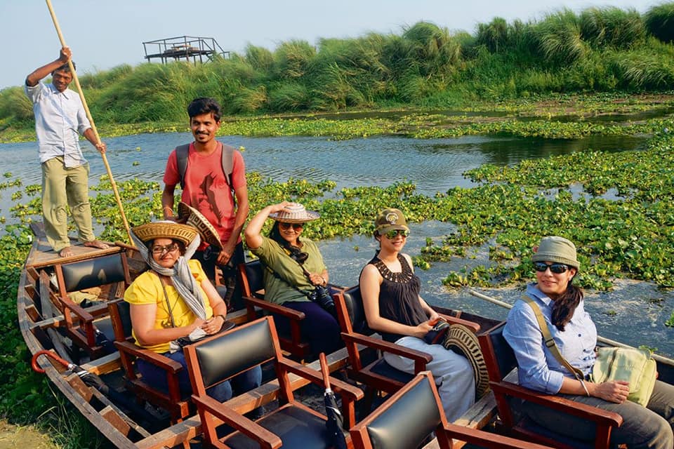 Canoeing at chitwan