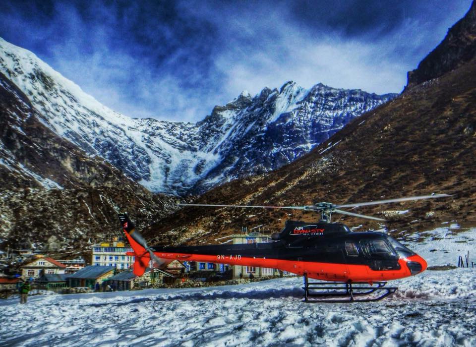 Helicopter Rescue from Langtang Valley-Region