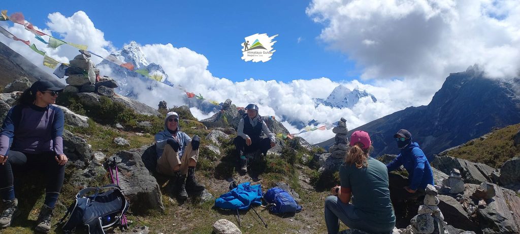 Trekkers Resting In Sagarmatha National Park Area