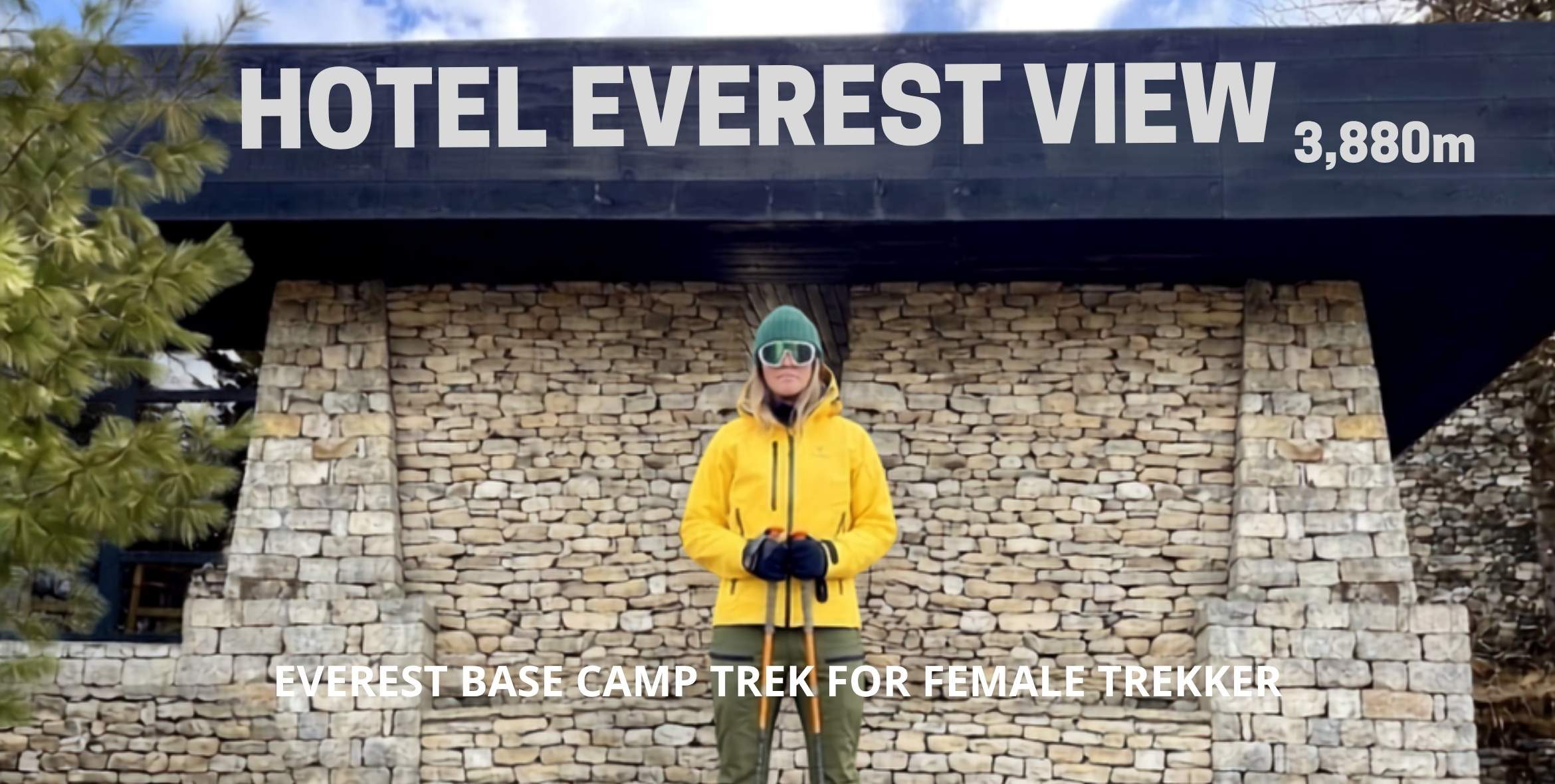 Female Trekker on Everest Base Camp Trek