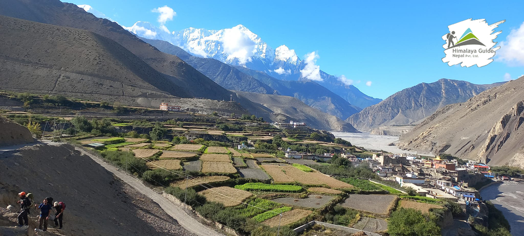 Panoramic view of Kagbeni village