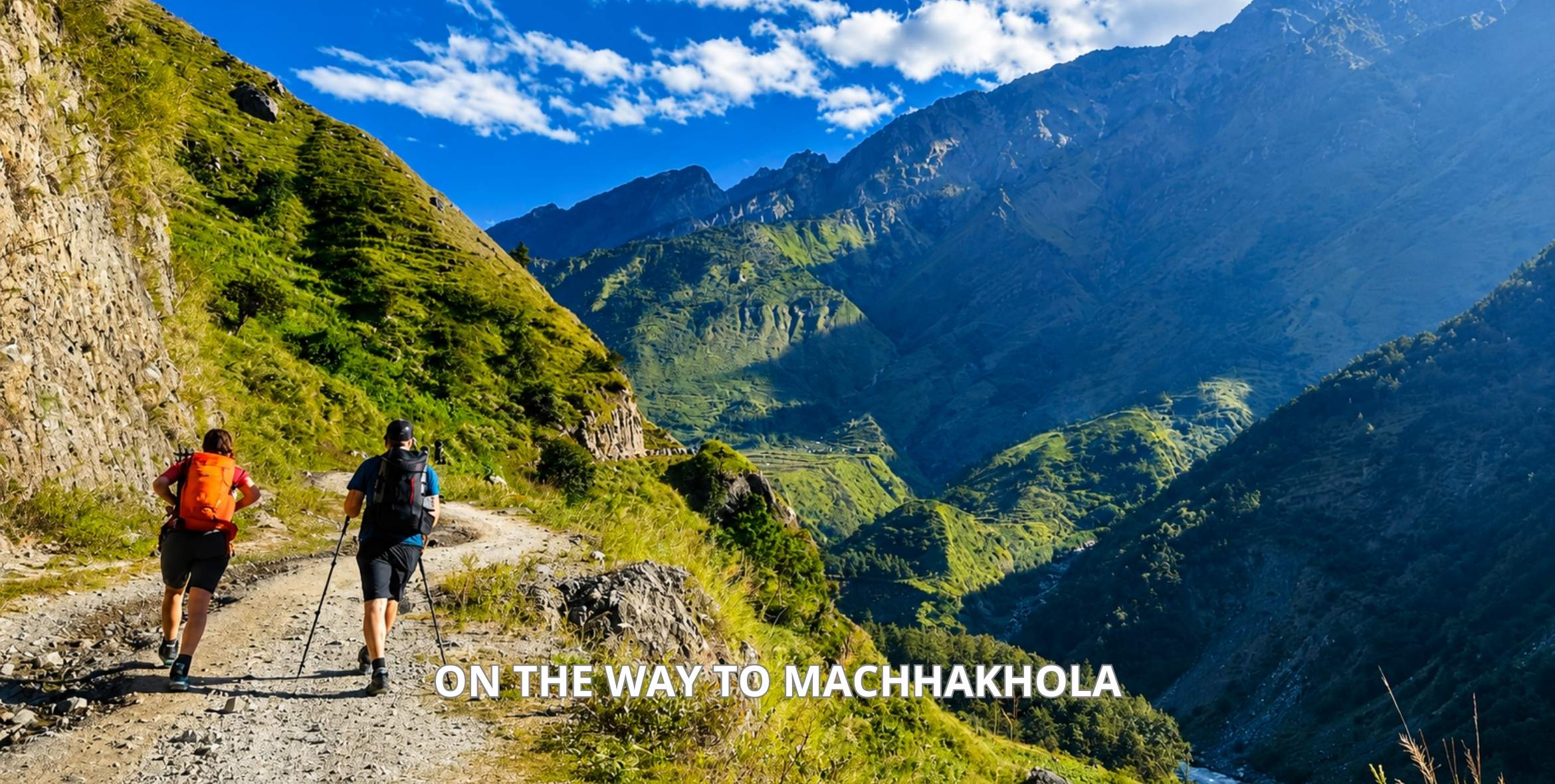 on the way to machhakhola