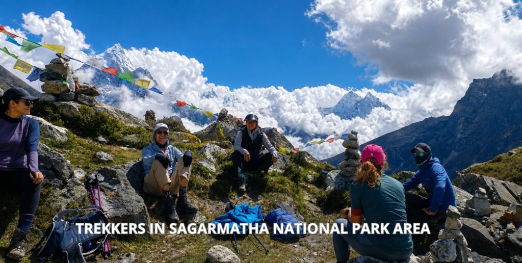 Trekkers In Sagarmatha National park