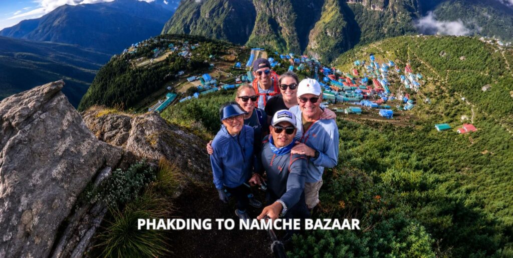phakding to namche bazaar